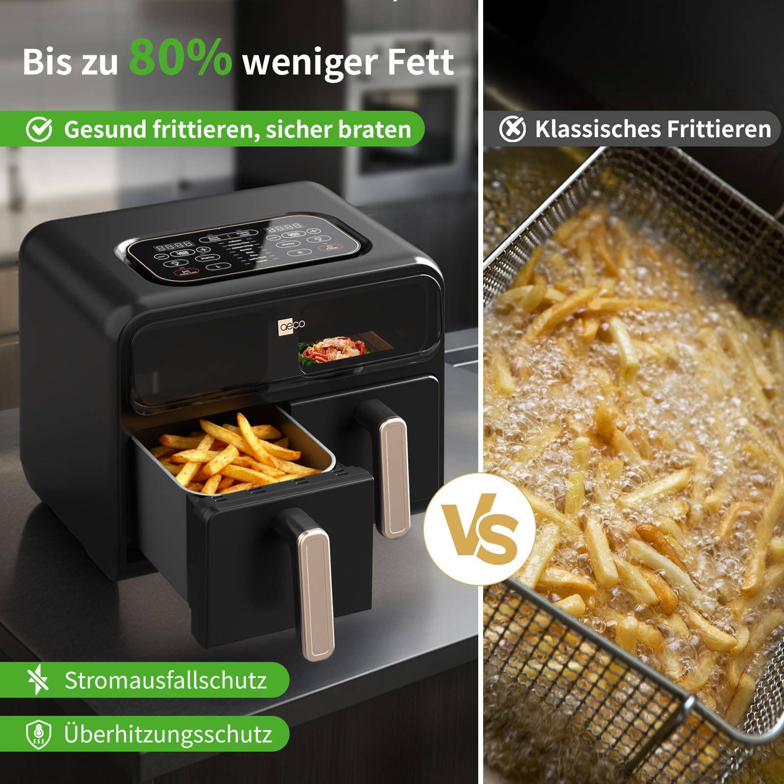 aeco-elite-duo-8l-xl-airfryer-dual-zone-2400w image 6