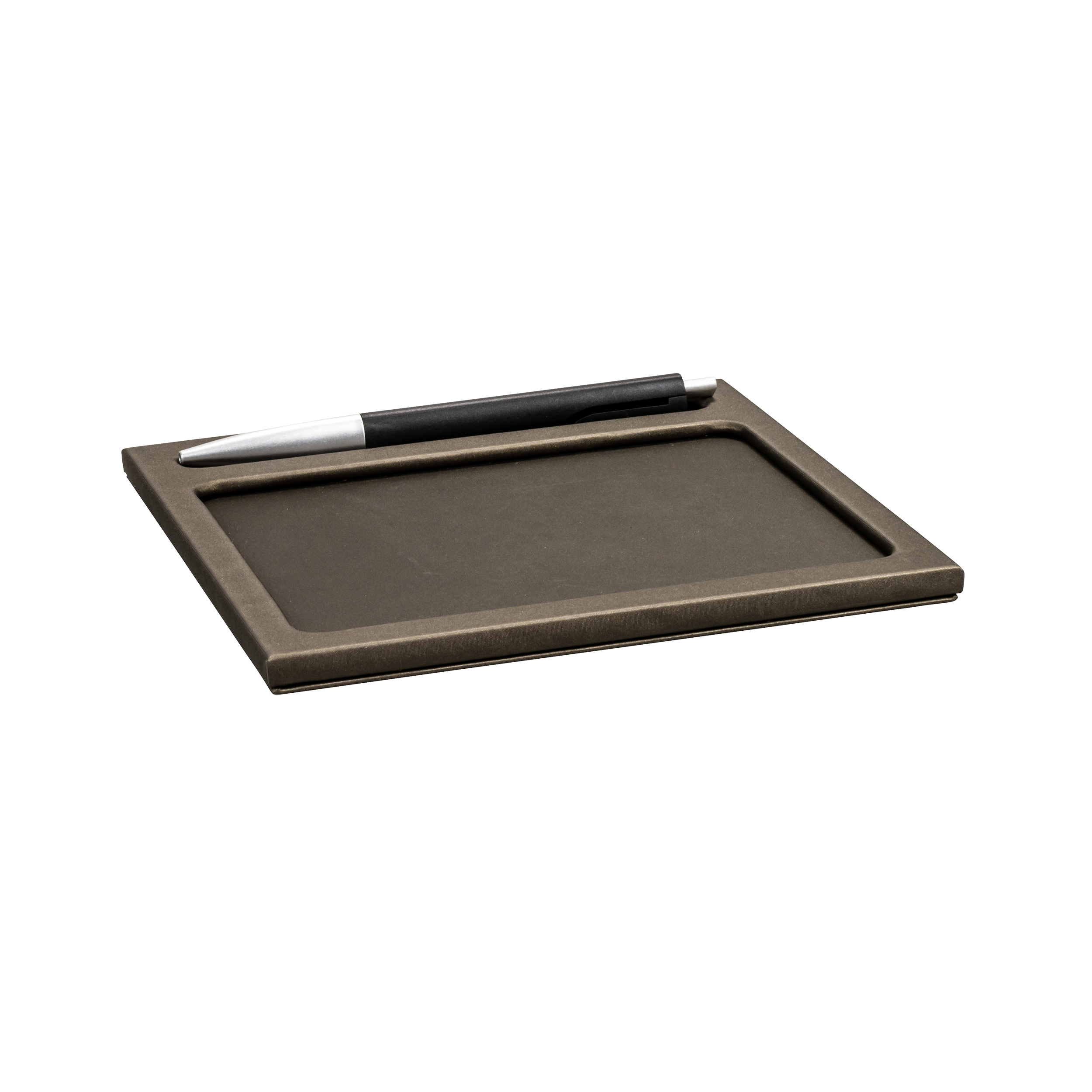 aliseo-londoner-notizblockunterlage-kunstleder-schwarz-taupe image 2