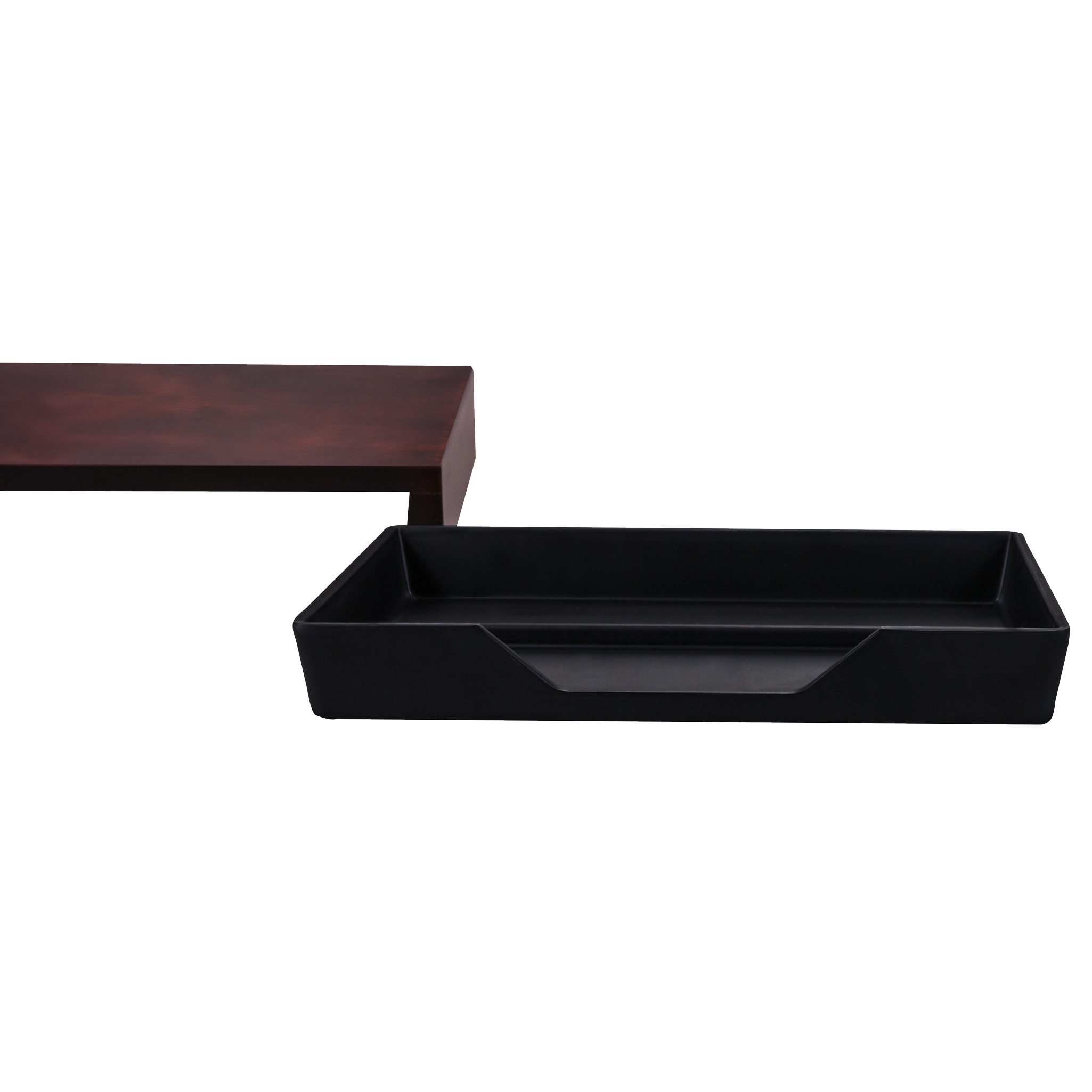 aliseo-bridge-tray-tablett-bambus-mahagoni-mit-schubfach image 3