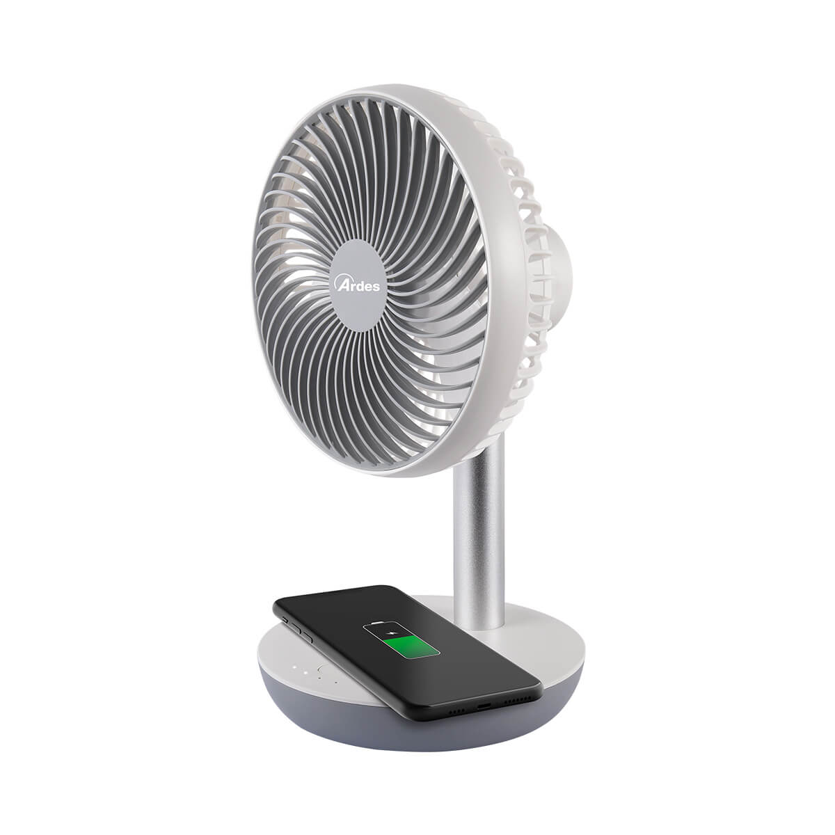 ardes-chargy-ar5f04wc-usb-ventilator-mit-wireless-charging-und-powerbank-8000-ma image 1