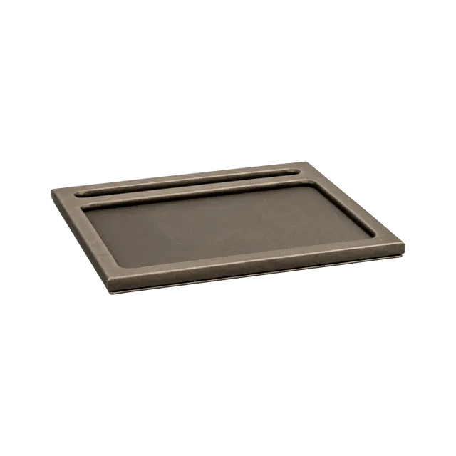aliseo-londoner-notizblockunterlage-kunstleder-schwarz-taupe image 1