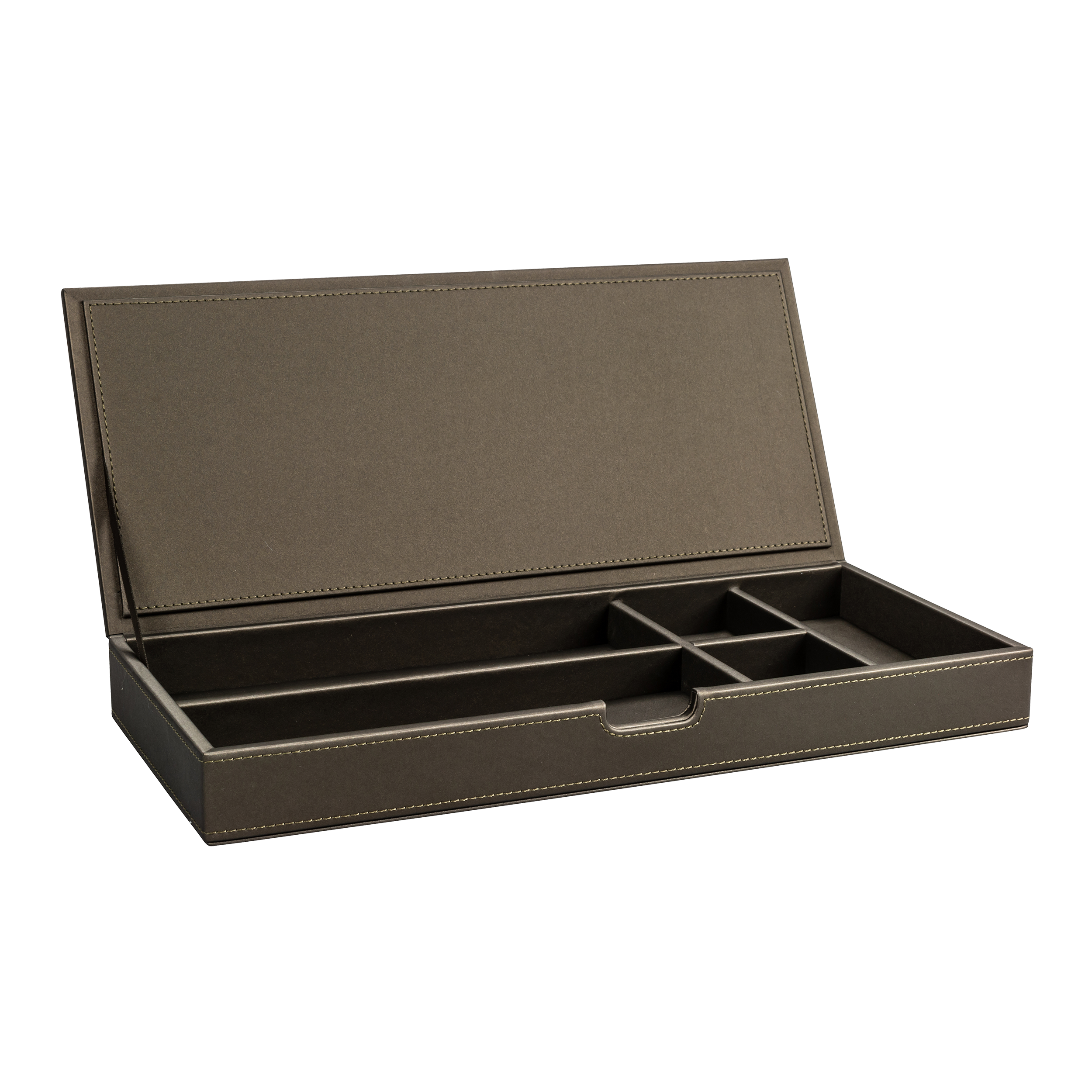 aliseo-londoner-utensilienbox-kunstleder-mit-deckel-5-f-cher image 1