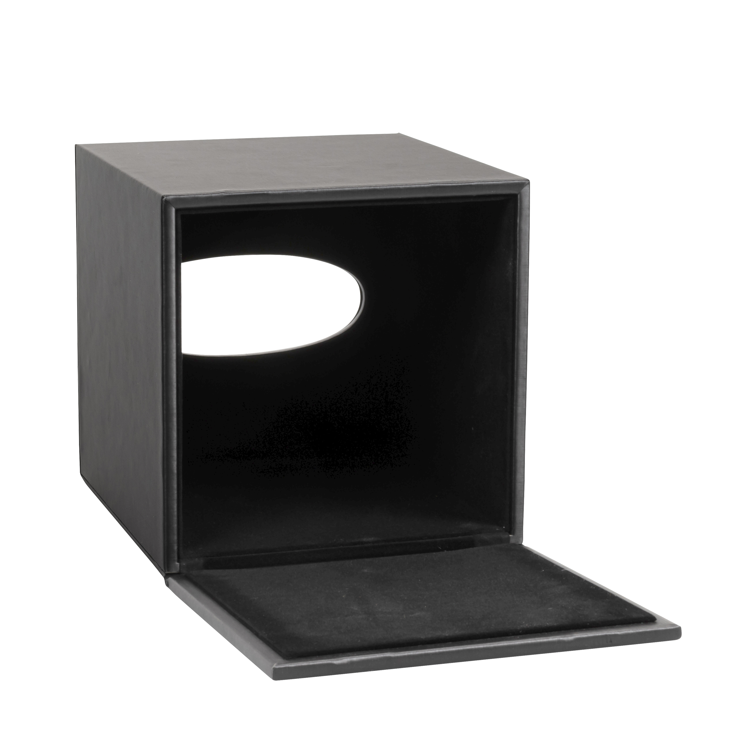 aliseo-londoner-kosmetiktuchspender-kunstleder-schwarz-taupe image 2