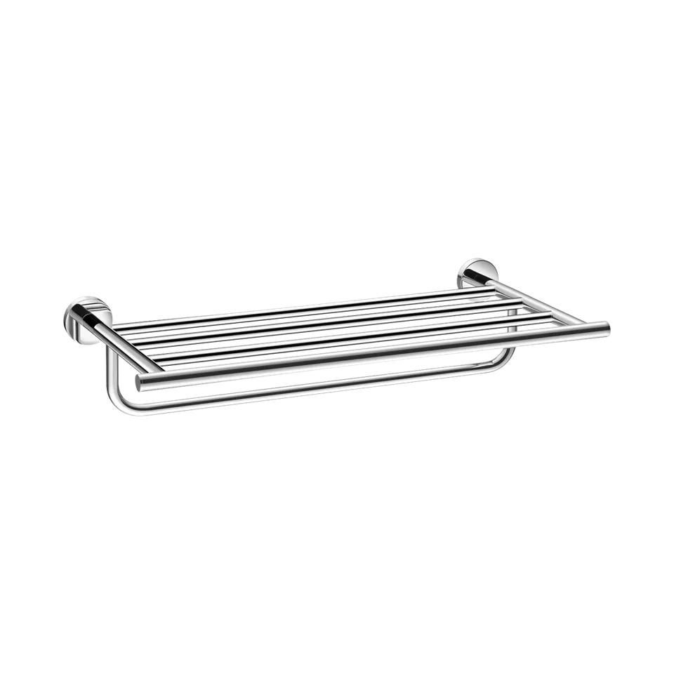 aliseo-now-handtuchablage-mit-stange-messing-chrom image 1